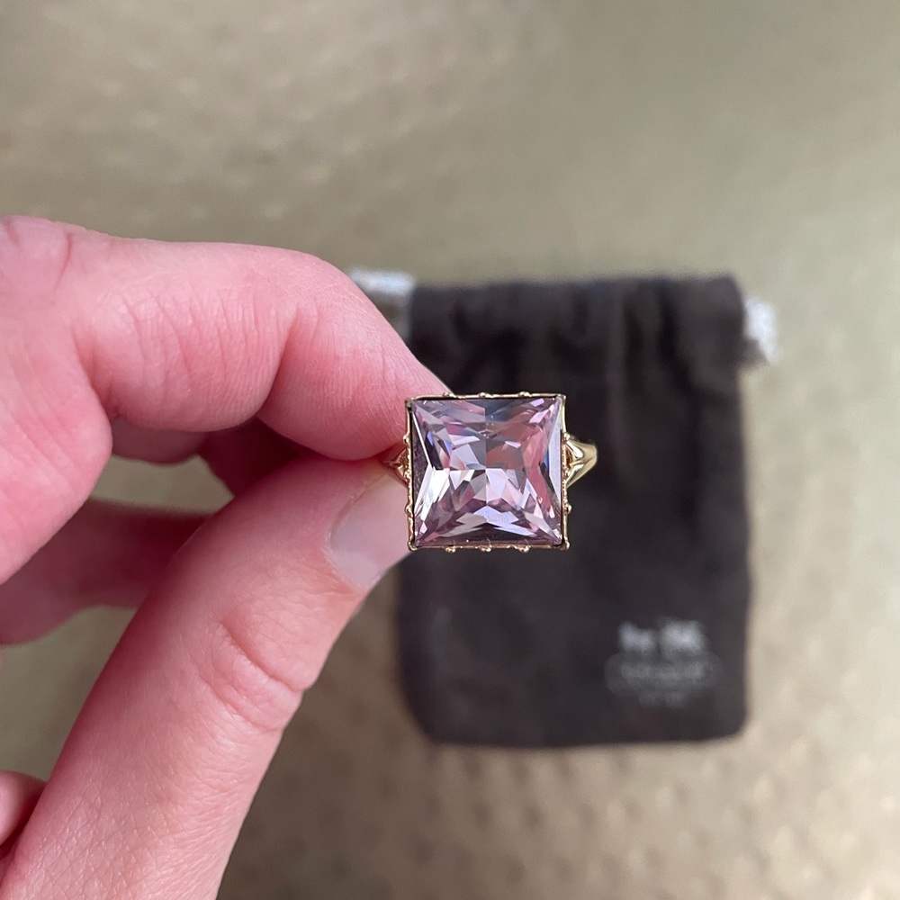 Coach Purple Stone Ring